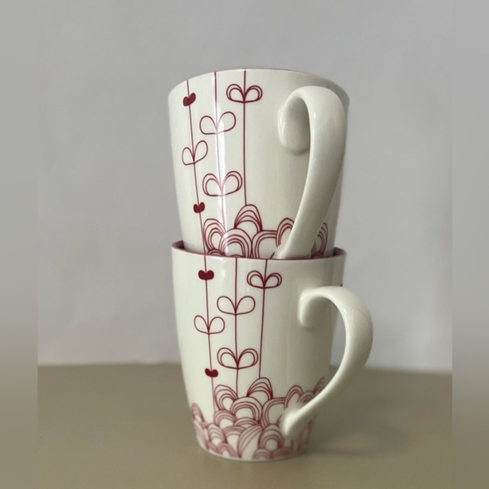 Starbucks Valentine's Hearts Coffee Mugs - Picture 1 of 9
